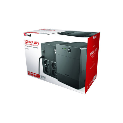 Onduleur TRUST Paxxon 1000 VA 4 prises