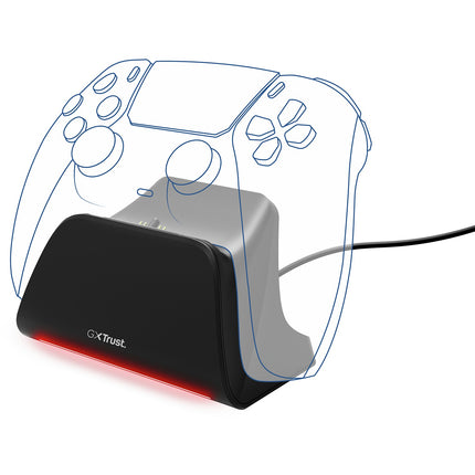 Chargeur TRUST Chargeur Rapide Manette PS5 Noir