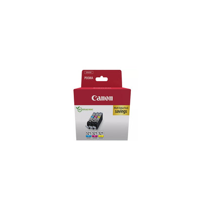 Cartouche d'encre CANON Pack Multipack 3 Originales CLI-521 Couleurs (CMY) - 2933B015