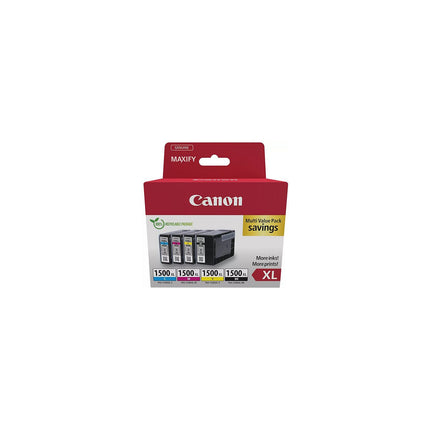 Cartouche d'encre CANON Pack Multipack 4 Originales PGI-1500 XL (Noir + 3 Couleurs) - 9218B004