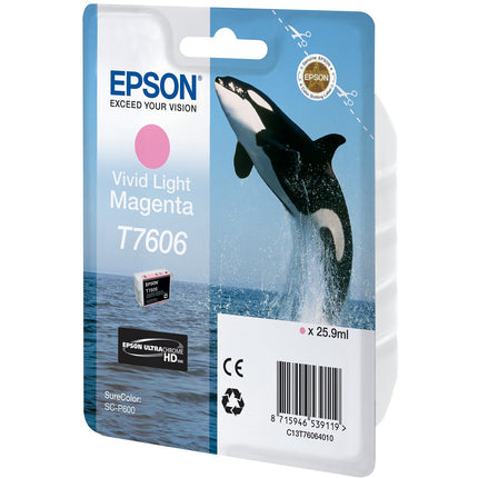 Cartouche d'encre EPSON T7606 magenta clair Orque