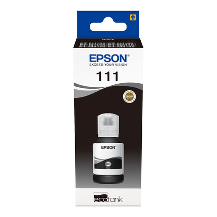 Cartouche d'encre EPSON Bouteille d'Encre Ecotank 111 Noire (Pigmentée) - C13T03M14A