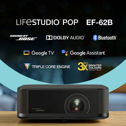 Vidéoprojecteur portable EPSON EF-62B 2025, son signé Bose