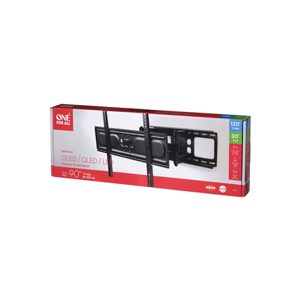 Support mural TV ONE FOR ALL TV orientable à 120 degres 32/90pouces