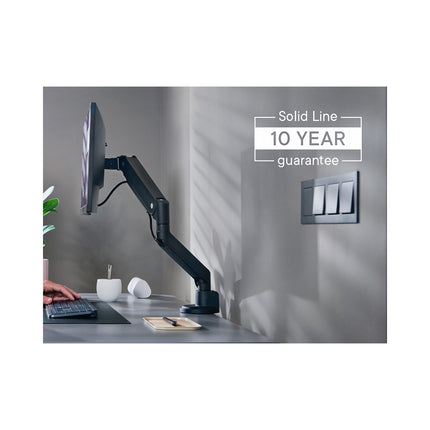 Support écran PC ONE FOR ALL Single Arm Noir 13- 35 pouces Orientable