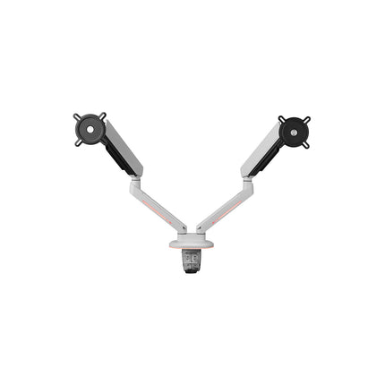 Support écran PC ONE FOR ALL 2 écrans 21/45'' blanc RGB inclinable