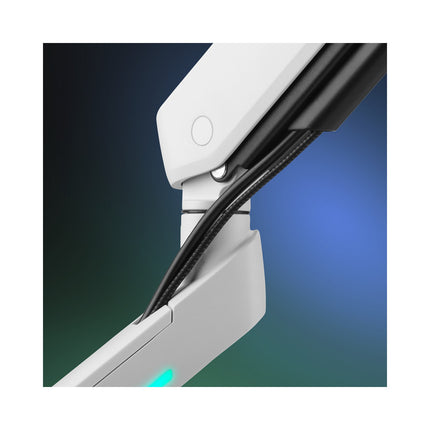 Support écran PC ONE FOR ALL 2 écrans 21/45'' blanc RGB inclinable