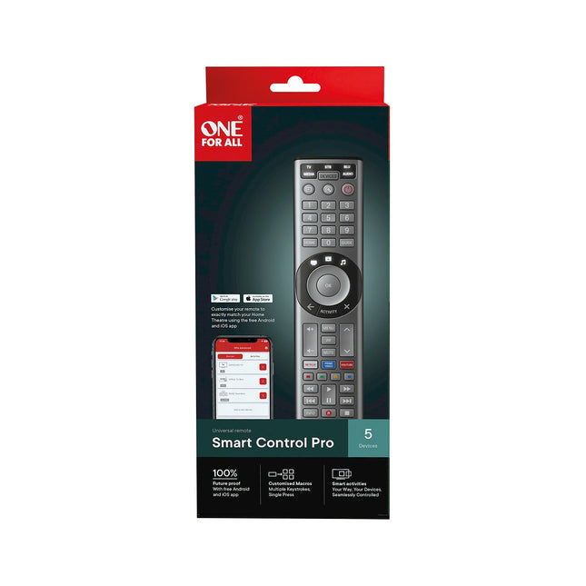 Télécommande ONE FOR ALL Universelle Smart Control Pro 5en1