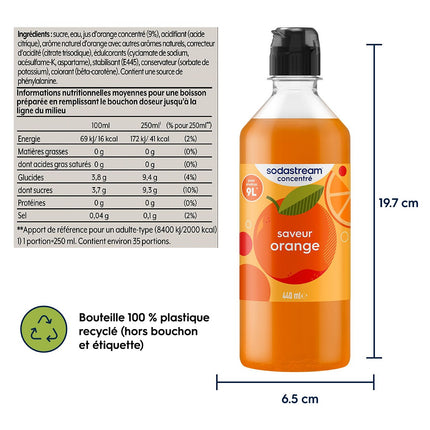 Concentré SODASTREAM ORANGE 440ml