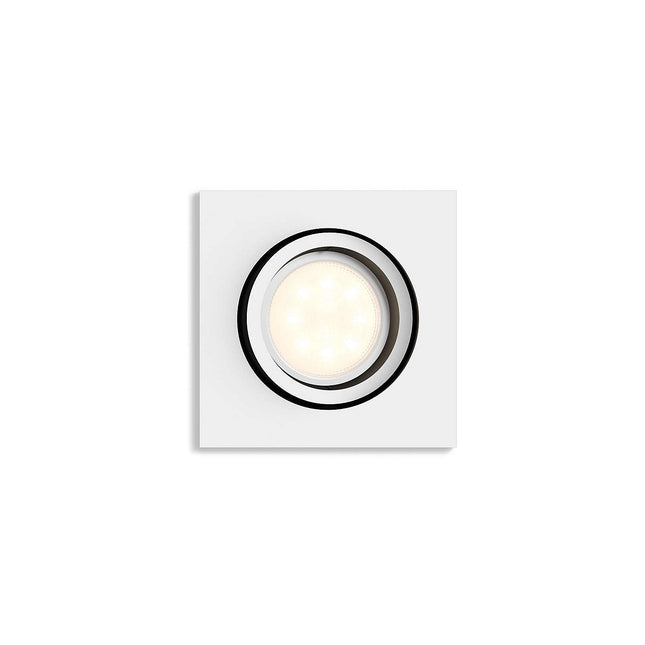Plafonnier PHILIPS MILLISKIN Blanc + télécommande
