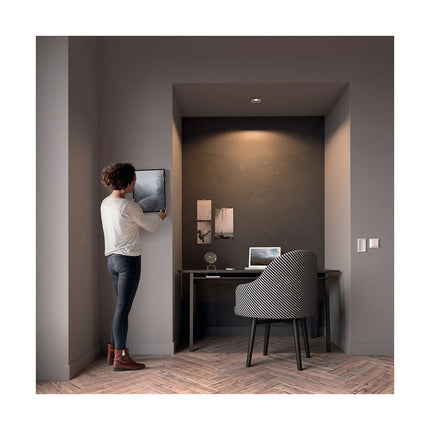 Plafonnier PHILIPS MILLISKIN Blanc + télécommande