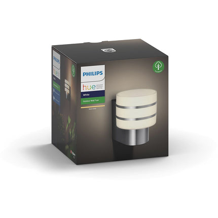 Lampe connectée PHILIPS HUE White 9.5W TUAR Inox Ext