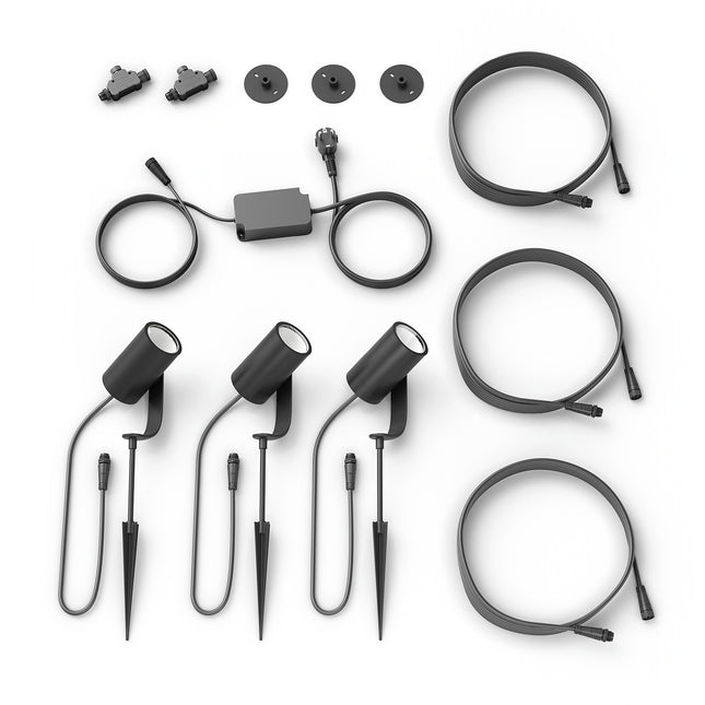 Lanterne PHILIPS Hue LILY Kit 3 Spots 8W - Anthracite