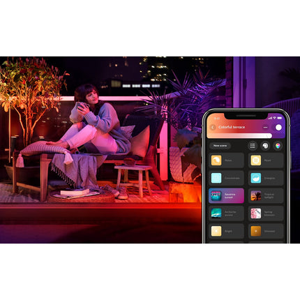 Lanterne PHILIPS HUE W&C CALLA Kit extension Noir Ext