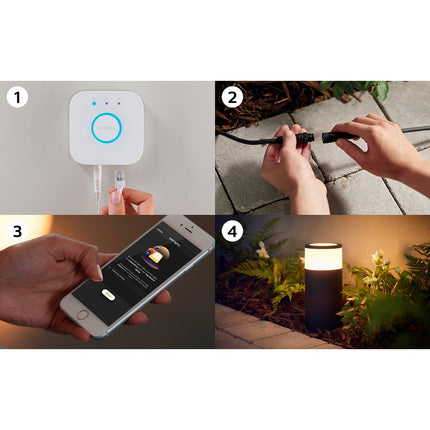 Lanterne PHILIPS HUE W&C CALLA Kit extension Noir Ext