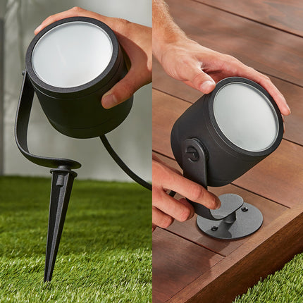 Luminaire PHILIPS HUE W&C LILY 15W Noir Ext