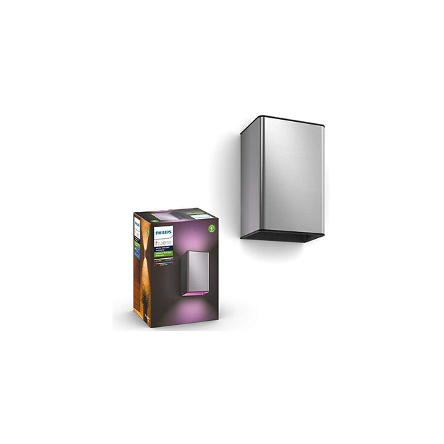 Luminaire PHILIPS HUE W&C RESONATE 8W carré Inox