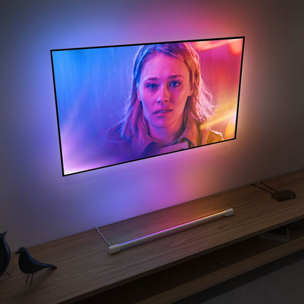 Lampe connectée PHILIPS HUE W&C Play gradient light tube M Blanc