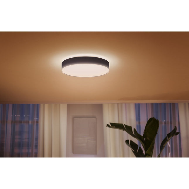 Plafonnier PHILIPS HUE White Ambiance Enrave L noir