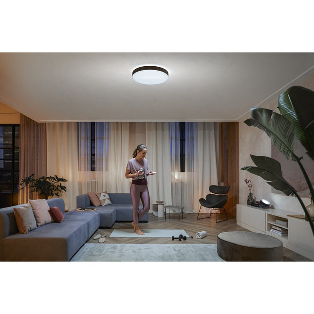 Plafonnier PHILIPS HUE White Ambiance Enrave XL noir