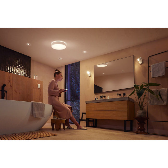 Plafonnier PHILIPS HUE Hue WA Devere L blanc 450mm IP44 SD