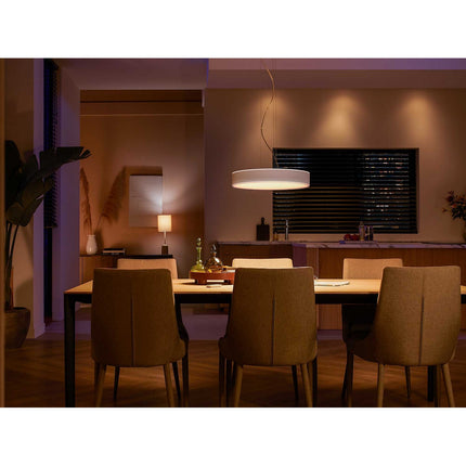 Lampe connectée PHILIPS HUE White Ambiance ENRAVE Blanc