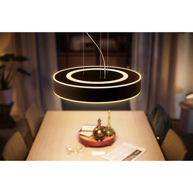 Lampe connectée PHILIPS HUE White Ambiance ENRAVE Noir