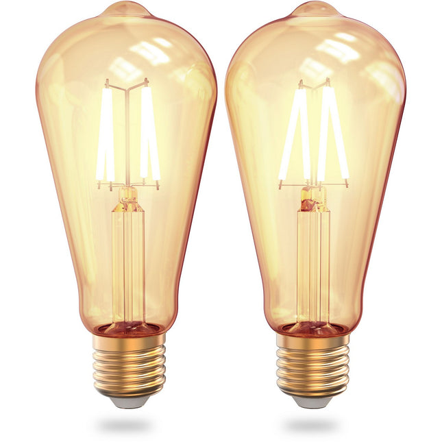 Ampoule LED connectée INNR Vintage Filament Edison Wifi E27 x2