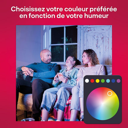 Pack INNR blanc/couleurs E27 x2+pont+smart button