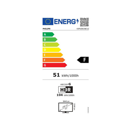 TV LED PHILIPS 43PUS8108 Ambilight
