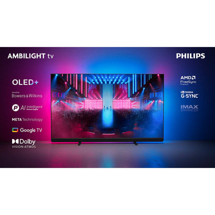 TV OLED PHILIPS 65OLED909 Meta Ambilight Son B&W 2024 Reconditionné