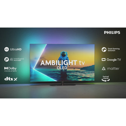 TV OLED PHILIPS 55OLED810 (2026) 55" (139 cm) 4K Ultra HD - Ambilight, Google TV