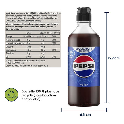 Concentré SODASTREAM PEPSI 440ml