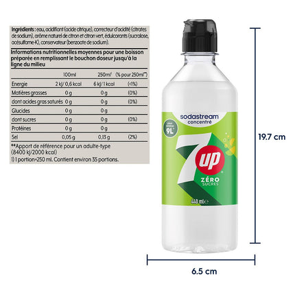 Concentré SODASTREAM 7UP FREE 440ML