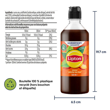 Concentré SODASTREAM Lipton Ice Tea Peche 440ml