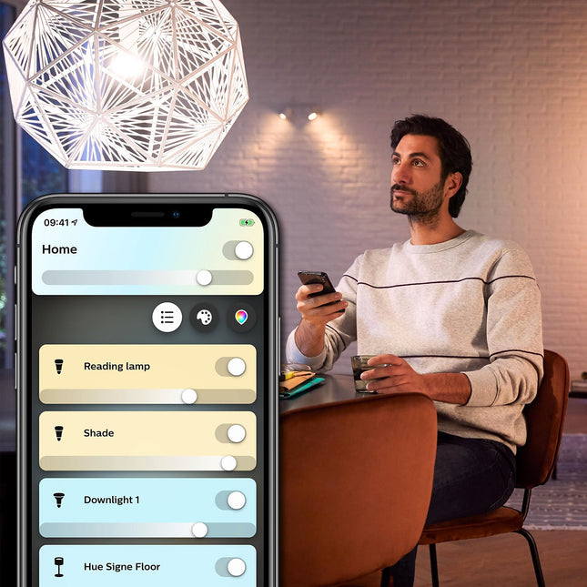 Ampoule LED connectée PHILIPS HUE White Ambiance B22 75W