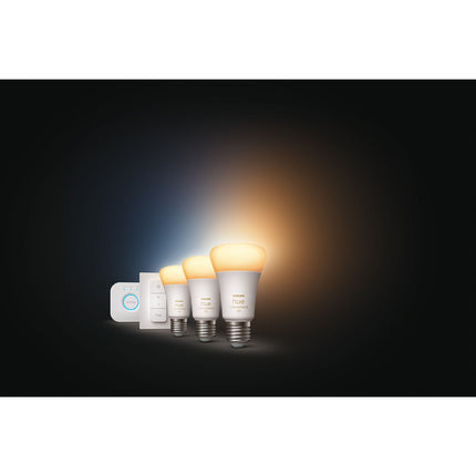 Pack PHILIPS HUE White Ambiance E27 x3+pont+tlc
