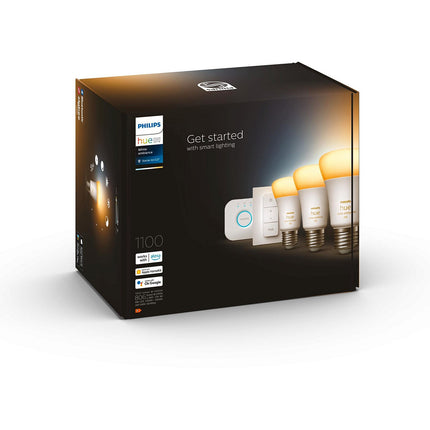 Pack PHILIPS HUE White Ambiance E27 x3+pont+tlc
