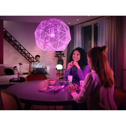 Ampoule LED connectée PHILIPS HUE W&C B22 6.5W x2