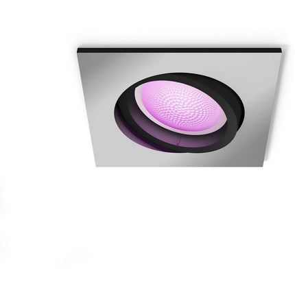 Spot PHILIPS HUE W&C CENTURA encastré 5.7W carré Alu