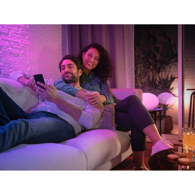 Ampoule LED connectée PHILIPS HUE W&C GU10 5.7W x2