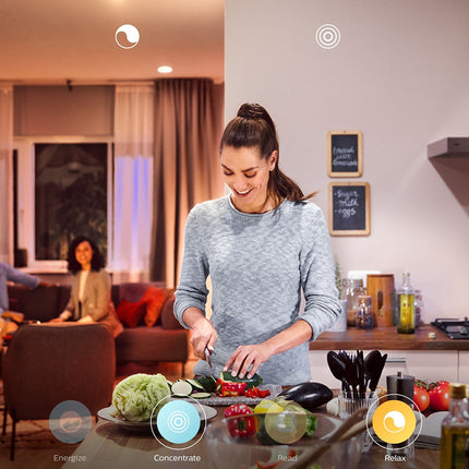 Plafonnier PHILIPS HUE White Ambiance FAIR Noir+tlc