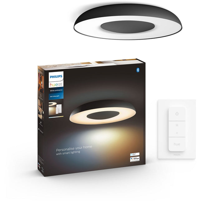 Plafonnier PHILIPS Hue Still noir+tlc