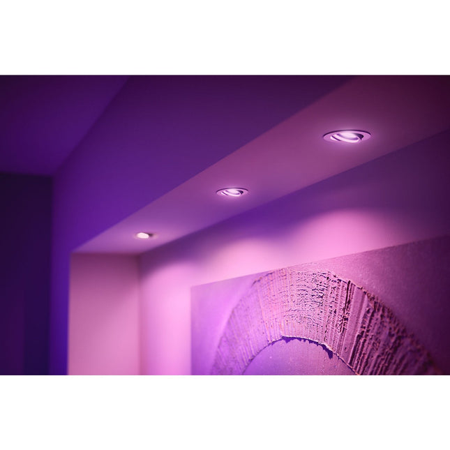 Pack PHILIPS HUE W&C CENTURA encastré x3 rond Blanc
