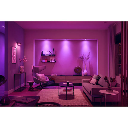 Pack PHILIPS HUE W&C CENTURA encastré x3 rond Blanc