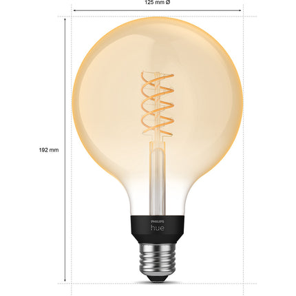 Ampoule LED connectée PHILIPS HUE White E27 9W Giant Filament Globe