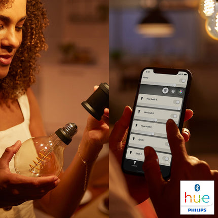 Ampoule LED connectée PHILIPS HUE White E27 9W Giant Filament Globe