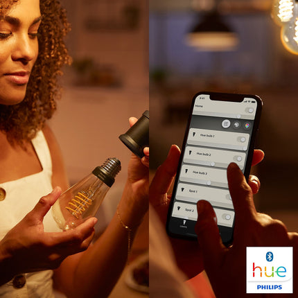 Ampoule LED connectée PHILIPS HUE White E27 9W Giant Filament Edison