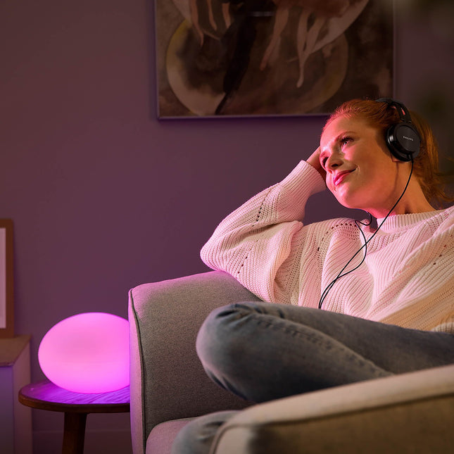 Lampe connectée PHILIPS W&C FLOURISH 9.5W Blanc
