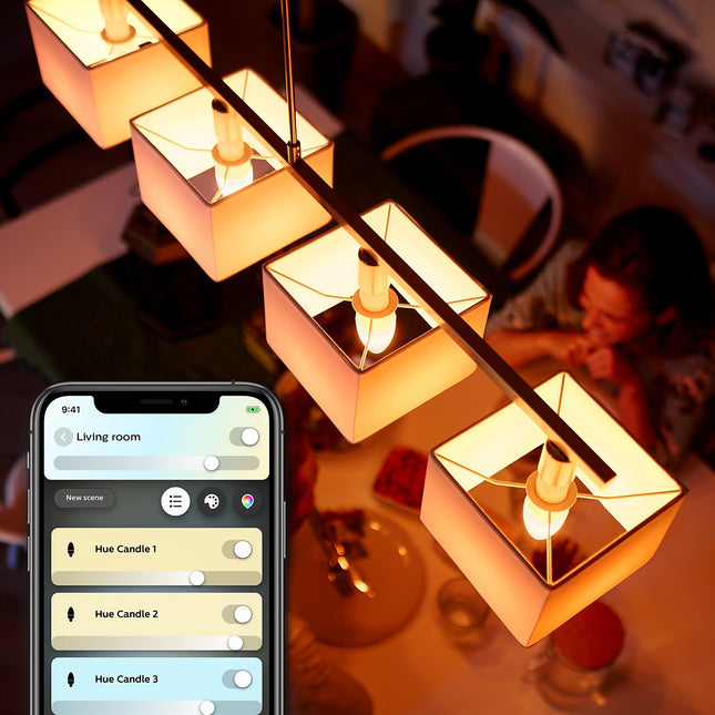 Ampoule LED connectée PHILIPS HUE White Ambiance E14